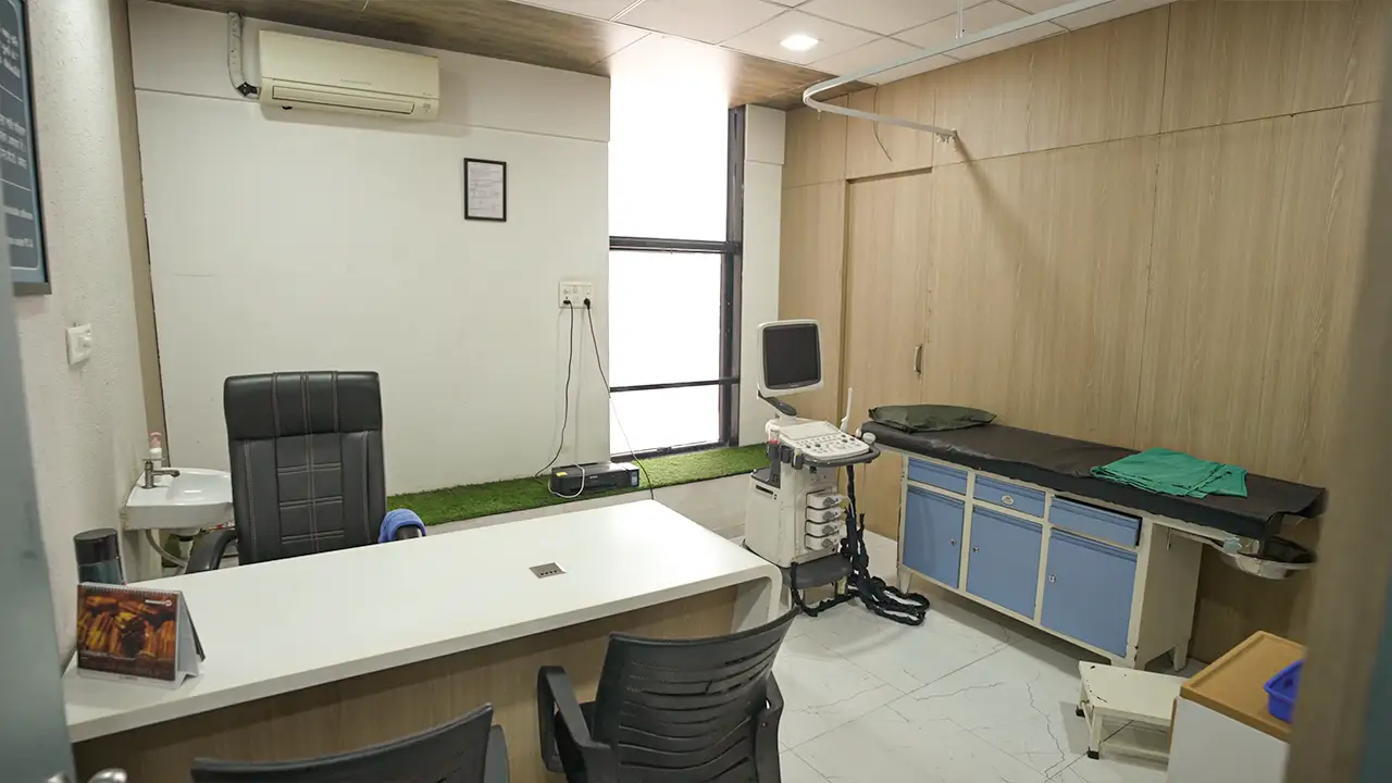 KP Divine Hiba Hospital medical examination room
